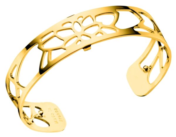 Les Georgettes Ladies Yellow Gold 14mm Nenuphar Bangle-1