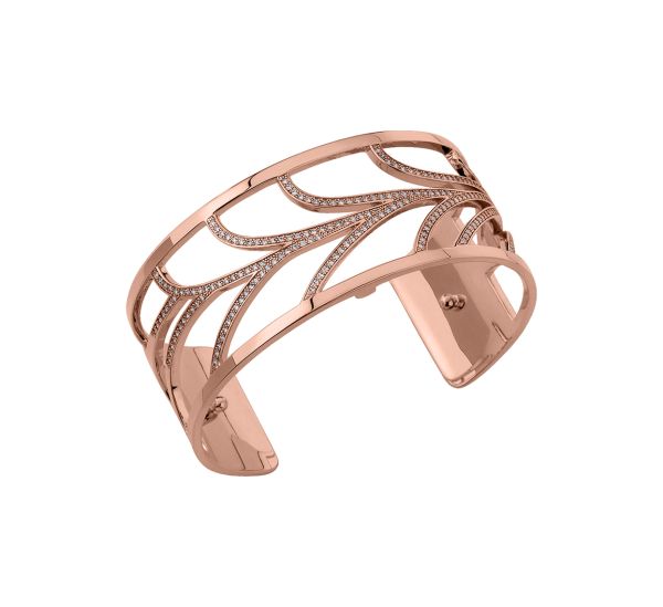 Les Georgettes Ladies Rose Gold 25MM  Courbe Bangle-1