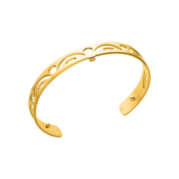 Les Georgettes Ladies Yellow Gold 8MM Poisson Bangle-1
