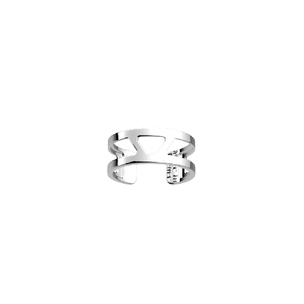 Les Georgettes Ladies 8MM Silver Ibiza Ring - Medium (58)-1