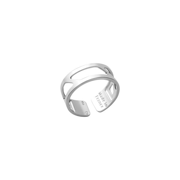 Les Georgettes Ladies Silver 8MM Ruban Ring - Size 58-1