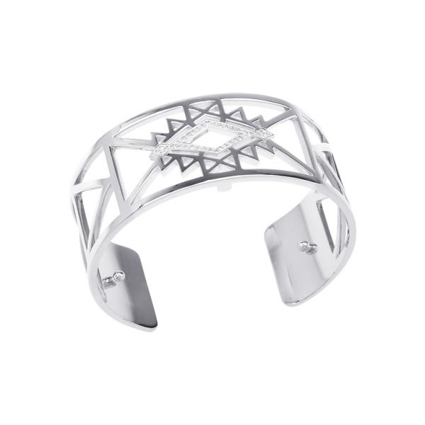 Les Georgettes Ladies Silver 25MM  Sioux Bangle-1