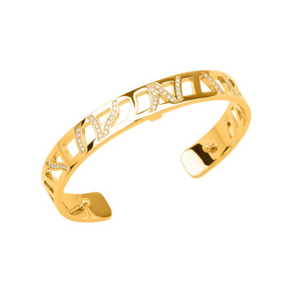 Les Georgettes Ladies Yellow Gold 8MM Perroquet Bangle-1