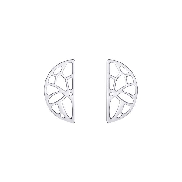 Les Georgettes Ladies Silver 30MM (Earrings) Nenuphar Studs Earrings-1