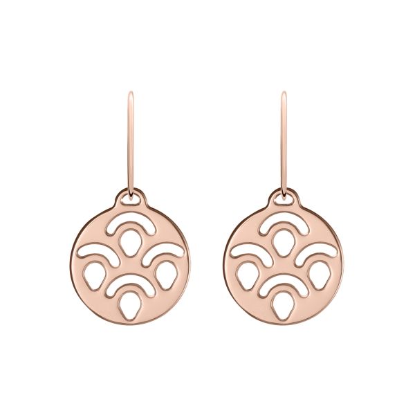 Les Georgettes Ladies Rose Gold 16MM (Earrings)Poisson Hooks Earrings-1