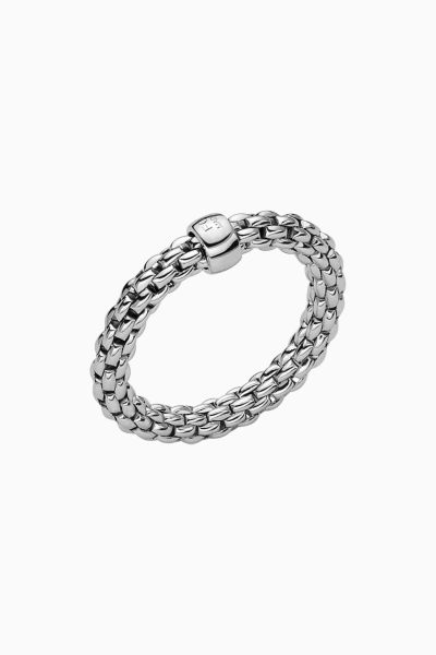 FOPE 18ct White Gold Essentials Ring - AN04M-W-1