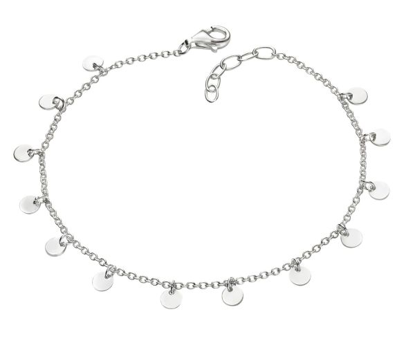 Silver Mutli Disc Charm Bracelet-3331085