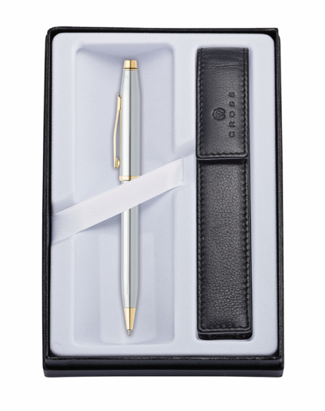 Cross Century II Medalist Ballpoint Pen & Single Black Pen Pouch Set-1