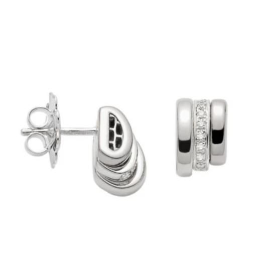 FOPE 18ct White Prima Diamond Stud Earrings - OR744-1