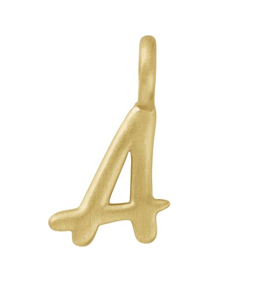 byBiehl Ladies Yellow Gold Love Letters Alphabet Letter A Pendant-1
