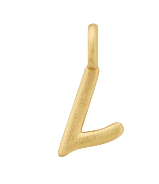 byBiehl Ladies Yellow Gold Love Letters Alphabet Letter L Pendant-1