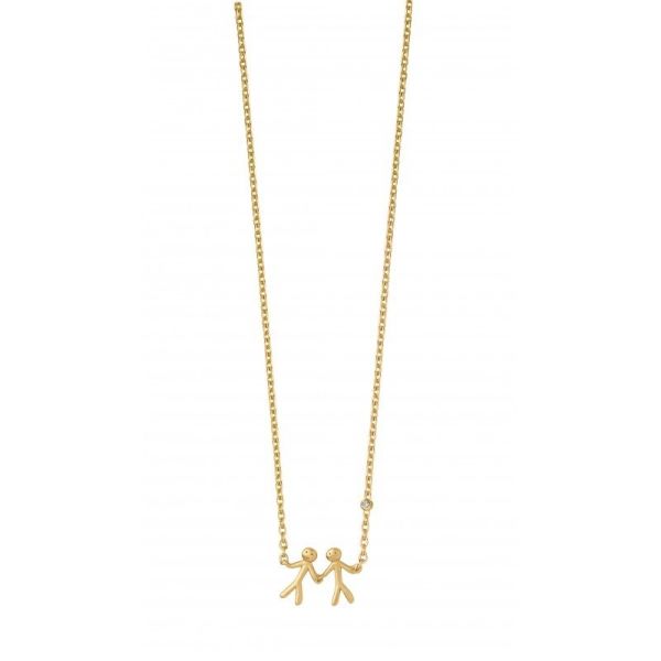 byBiehl Ladies Yellow Gold 'My Love' Together Necklace-1