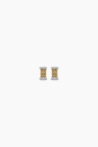 FOPE 18ct Yellow Gold Essentials Diamond Stud Earrings - OR07-BBR-YW-2