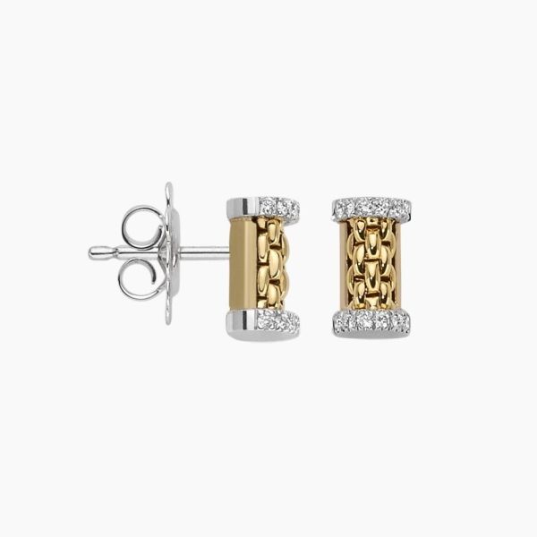 FOPE 18ct Yellow Gold Essentials Diamond Stud Earrings - OR07-BBR-YW-5802015