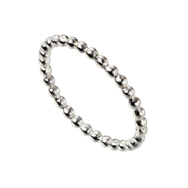 Silver Bobble Stacking Ring - Size 60-3305787