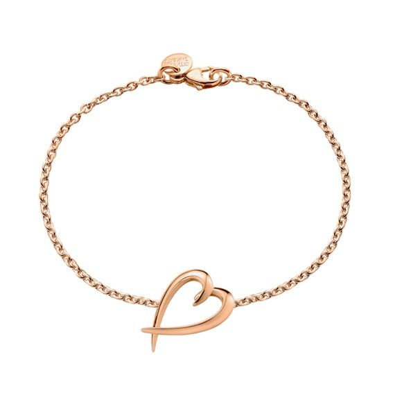 Shaun Leane Ladies Rose Gold Vermeil Signature Heart Bracelet-1