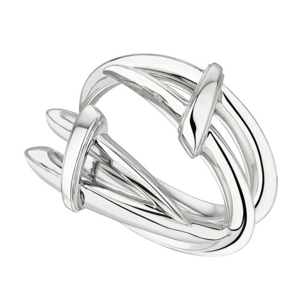 Shaun Leane Sabre Deco Silver Twist Ring-4