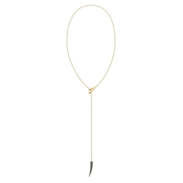 Shaun Leane Sabre Deco Yellow Gold Vermeil Long Necklace-2