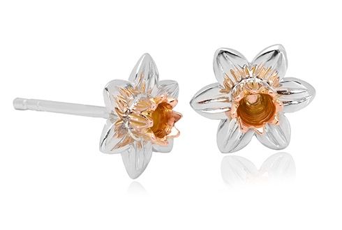 Clogau Daffodil Stud Earrings-1