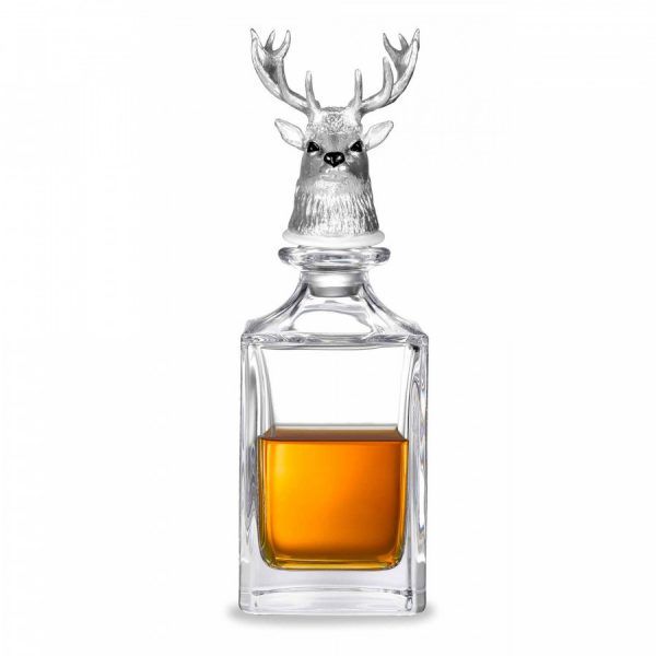 Deakin & Francis Stag Head Crystal Decanter-3405301