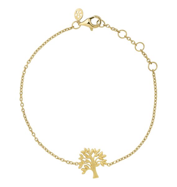 byBiehl Ladies Yellow Gold Tree of Life Bracelet-1