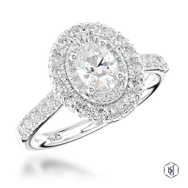Skye Duo Oval Engagement Ring, 0.8ct-0150064
