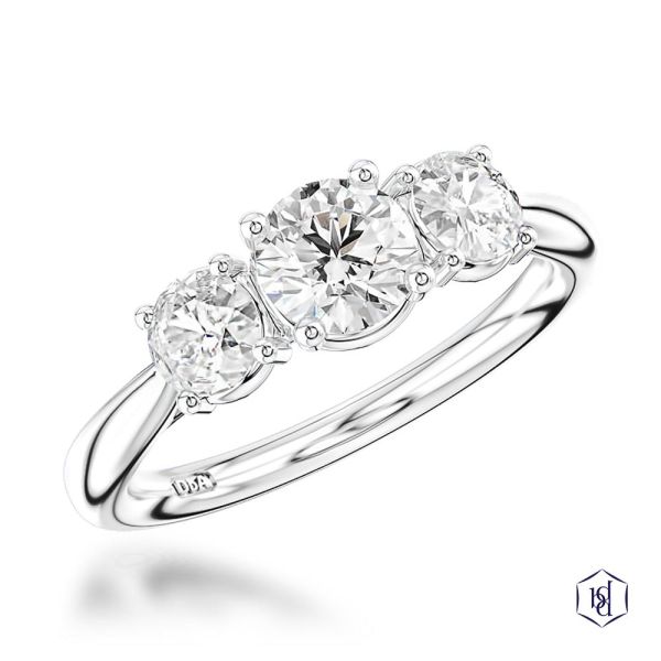 Trilogy Classic Engagement Ring, 0.5ct-0162014