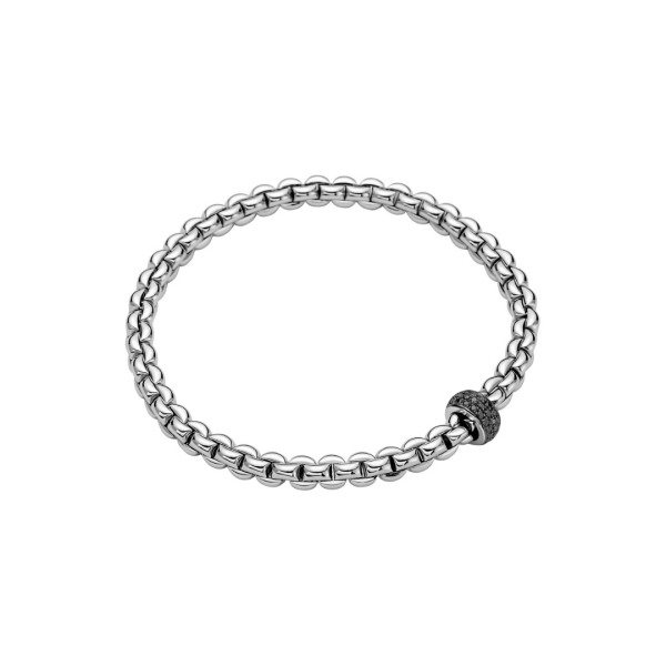 FOPE 18ct White Gold 0.41ct Black Diamond Eka Bracelet-5803049