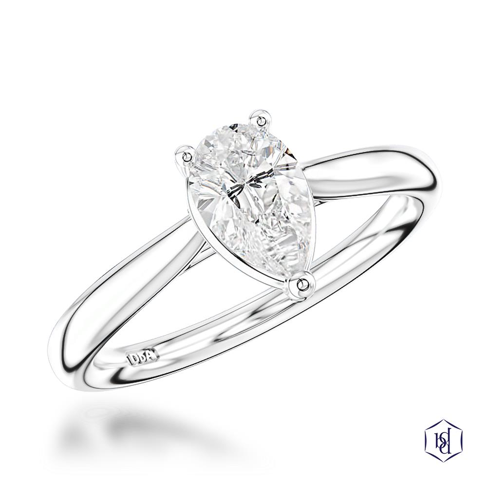 LG Classic Pear Engagement Ring, 1.52ct