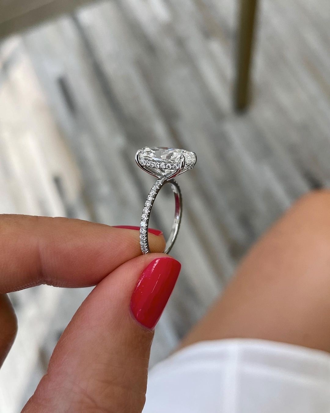 Ring Concierge Oval Cut Diamond Up Close