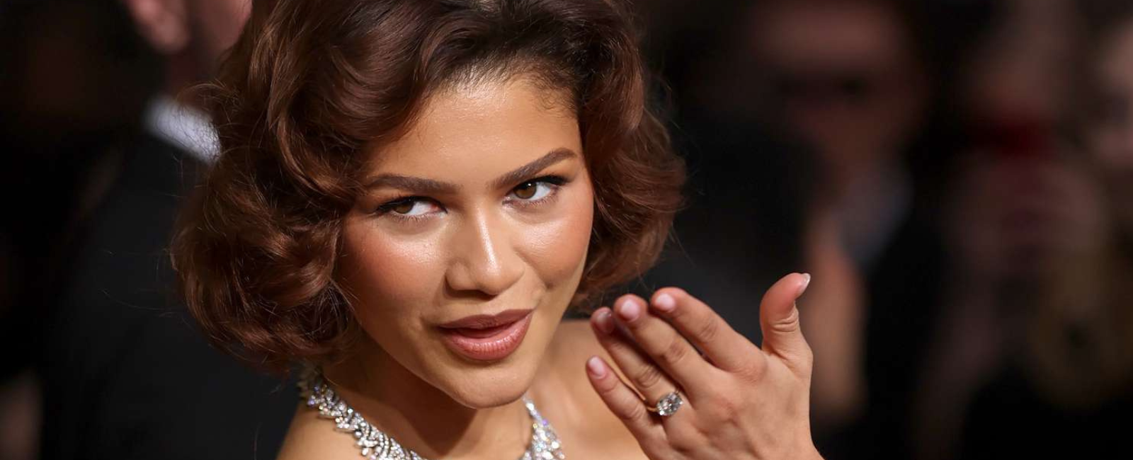 Zendaya Engagement Ring at Golden Globes