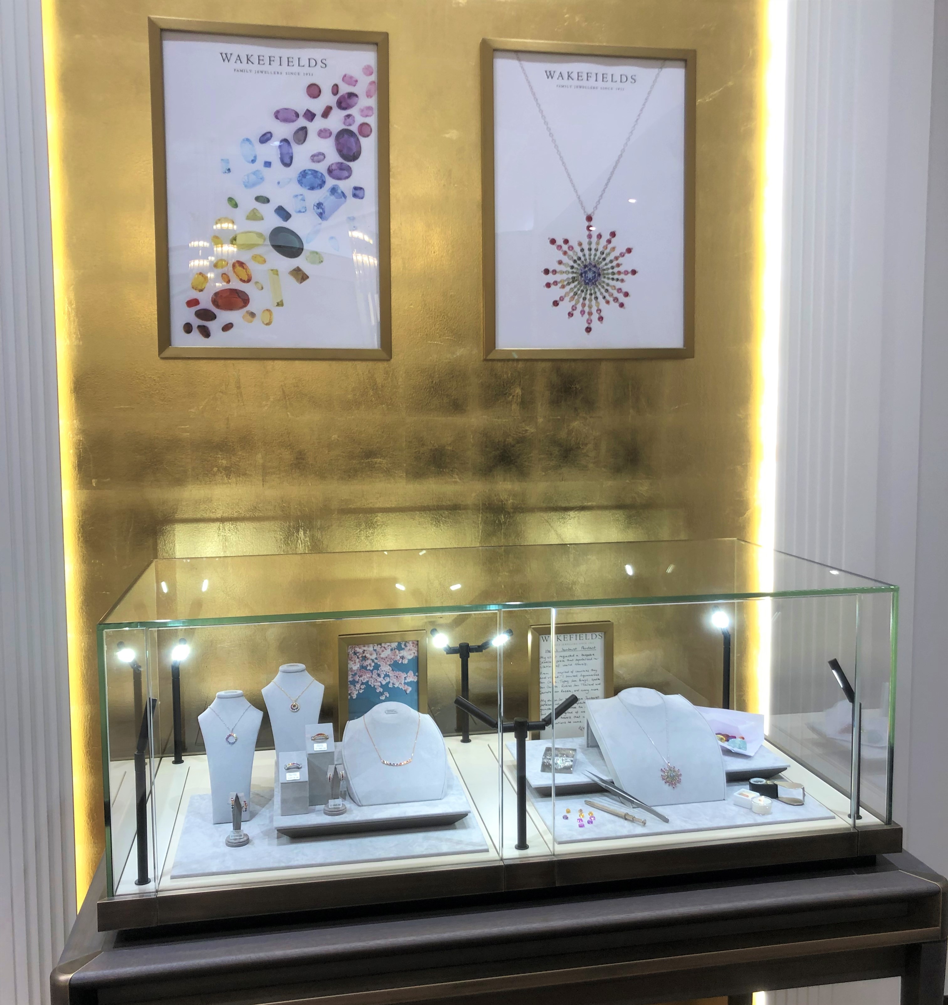 Wakefields Jewllers Bespoke Design Jewellery Display in Store