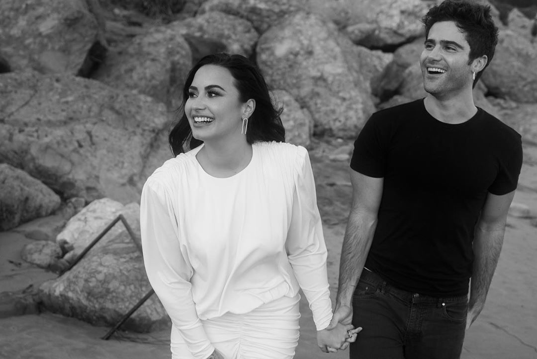Demi Lovato and Max Ehrich Beachside Proposal 