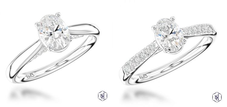 Jasmin Tookes Oval Cut Engagement Ring Dupe at Wakefields Jewellers Horsham